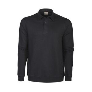 Printer Unisex Adult Homerun Long-Sleeved Polo Shirt / Black